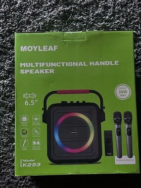 K253 Portable Handle Speaker — Green with RGB Ring